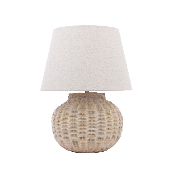 (image for) Laura Ashley Fernhill Table Lamp Matt Cream With Shade